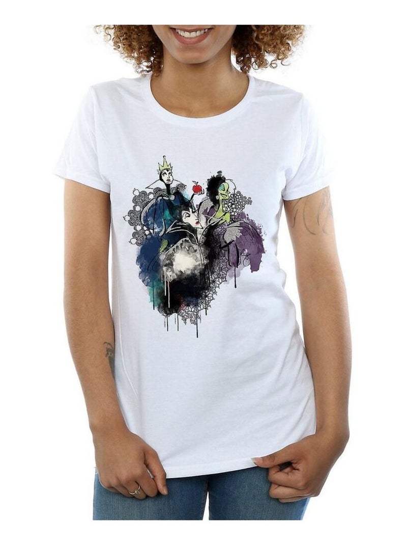 Disney - T-shirt (Cruella d´Enfer, La Reine Grimhilde, Maléfique) Blanc - Kiabi