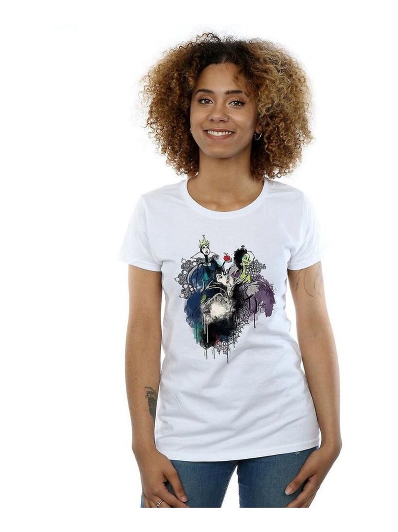 Disney - T-shirt (Cruella d´Enfer, La Reine Grimhilde, Maléfique) Blanc - Kiabi