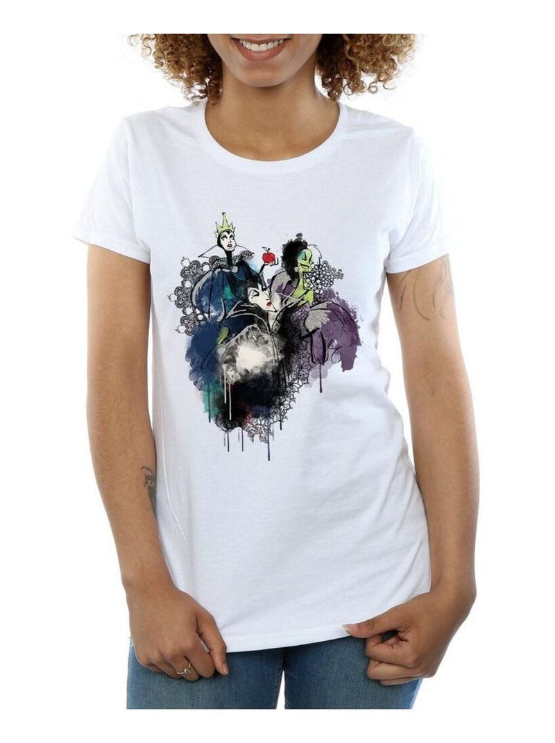 Disney - T-shirt (Cruella d´Enfer, La Reine Grimhilde, Maléfique) Blanc - Kiabi