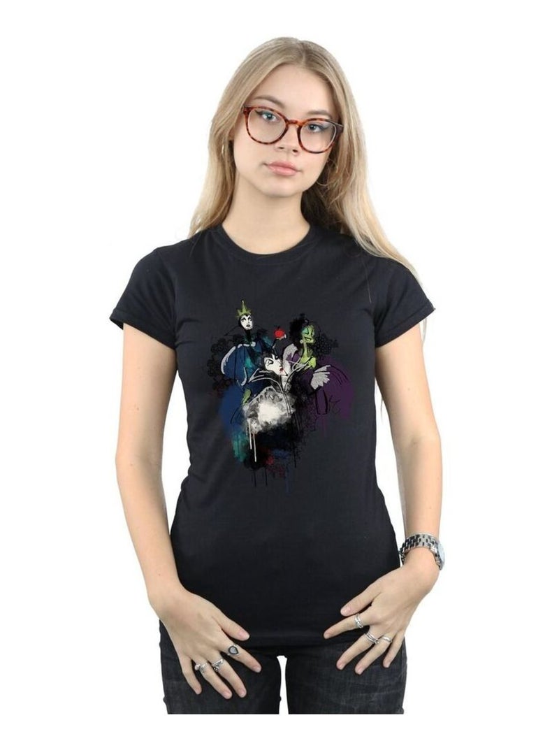 Disney - T-shirt (Cruella d´Enfer, La Reine Grimhilde, Maléfique) Noir - Kiabi