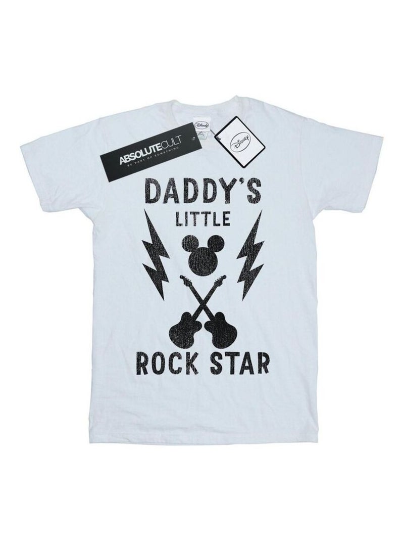 Disney - T-shirt DADDY'S ROCK STAR Blanc - Kiabi