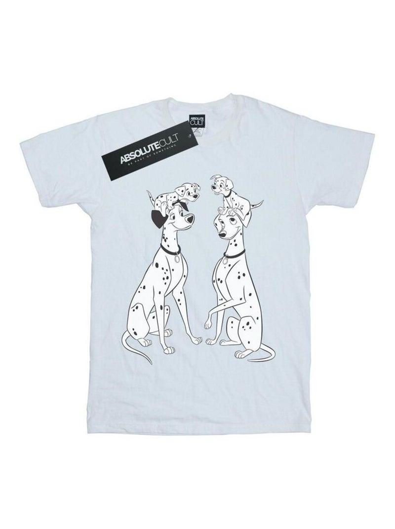 Disney - T-shirt DALMATIANS Blanc - Kiabi