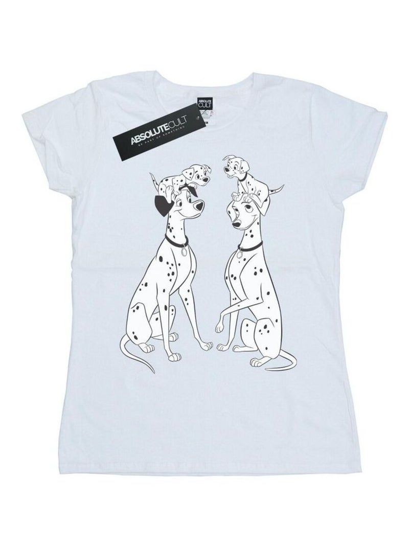 Disney - T-shirt DALMATIANS Blanc - Kiabi