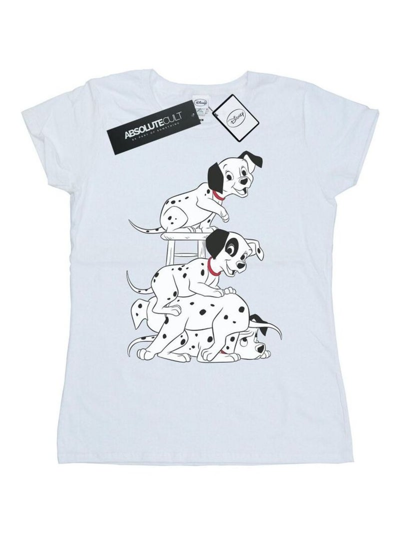 Disney - T-shirt DALMATIANS Blanc - Kiabi