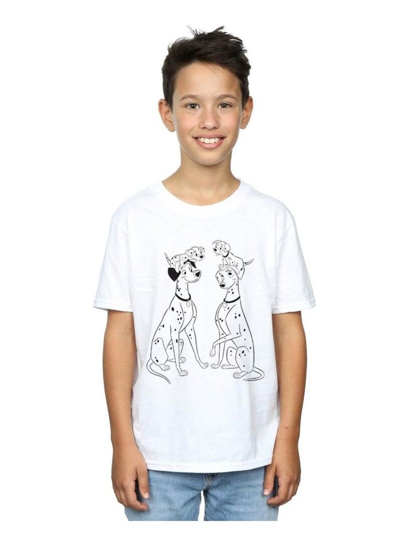 Disney - T-shirt DALMATIANS Blanc - Kiabi