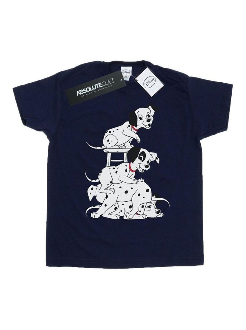 Disney - T-shirt DALMATIANS Bleu marine - Kiabi
