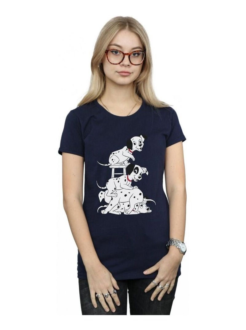 Disney - T-shirt DALMATIANS Bleu marine - Kiabi