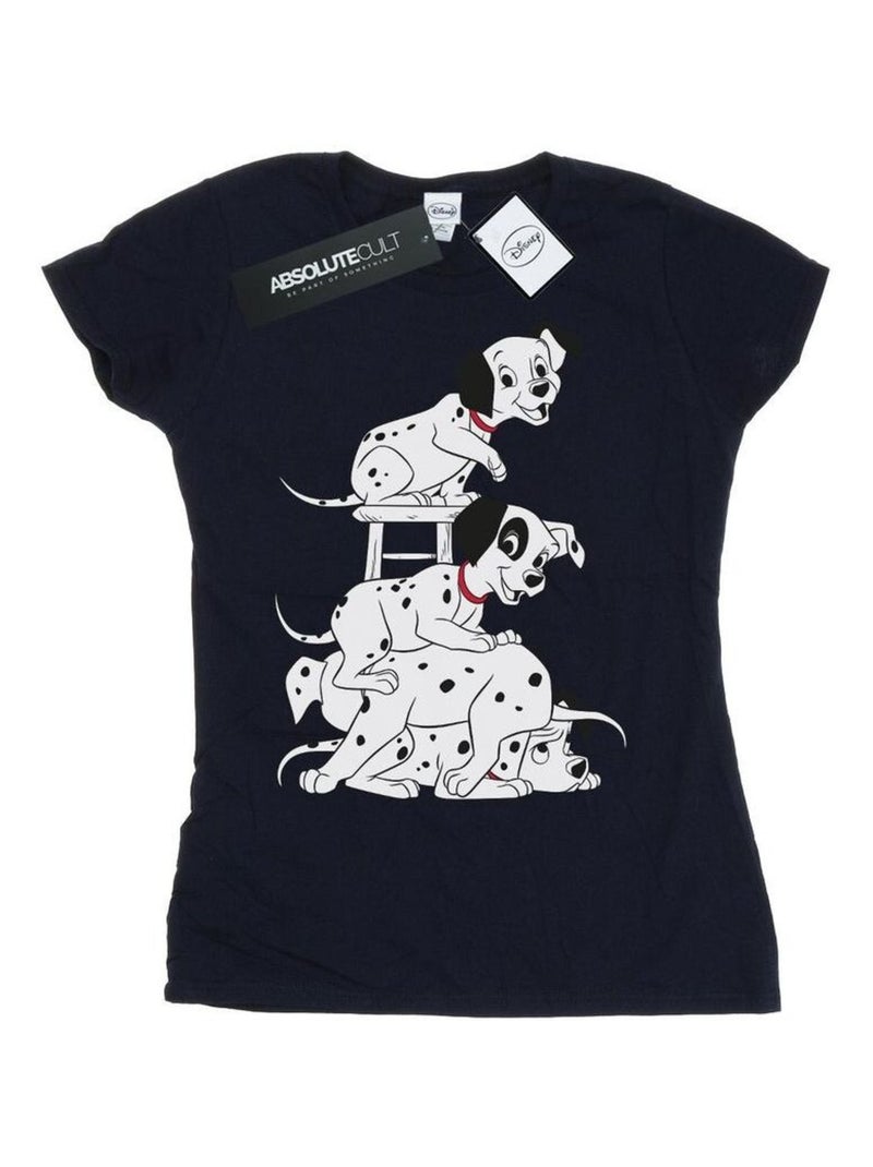 Disney - T-shirt DALMATIANS Bleu marine - Kiabi