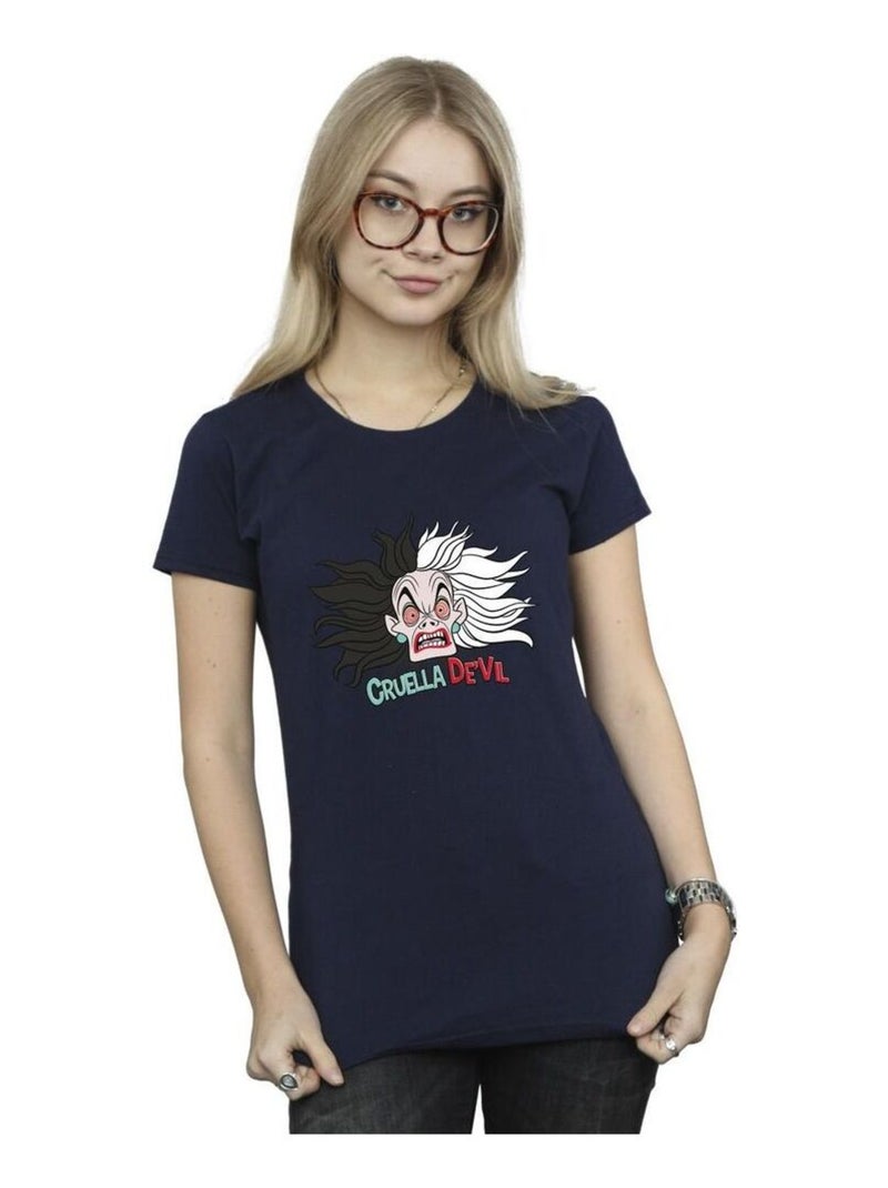 Disney - T-shirt DALMATIANS CRAZY MUM Bleu marine - Kiabi