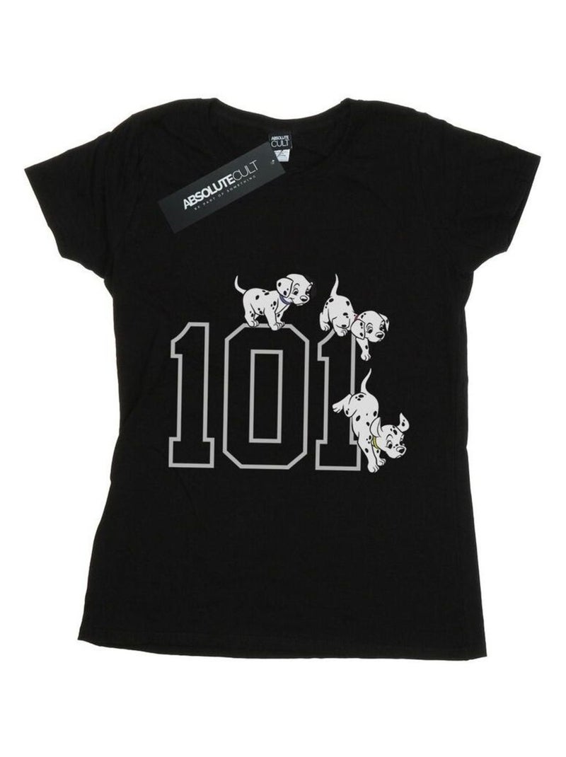 Disney - T-shirt DALMATIANS DOGGIES Noir - Kiabi
