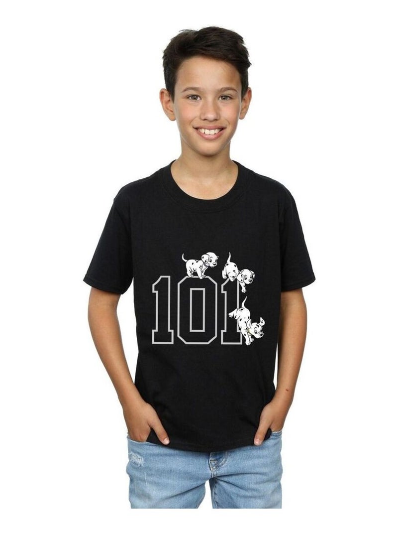 Disney - T-shirt DALMATIANS DOGGIES Noir - Kiabi