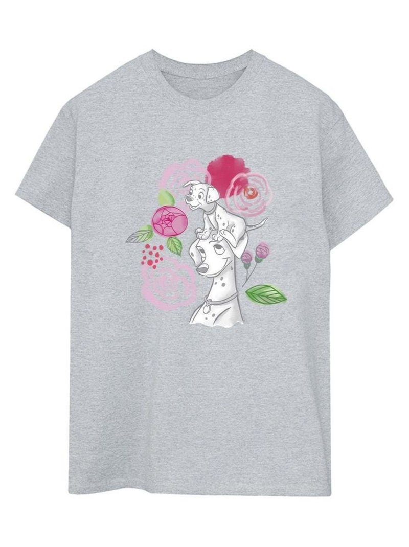 Disney - T-shirt DALMATIANS Gris chiné - Kiabi