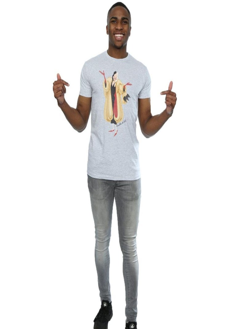 Disney - T-shirt DALMATIANS Gris chiné - Kiabi