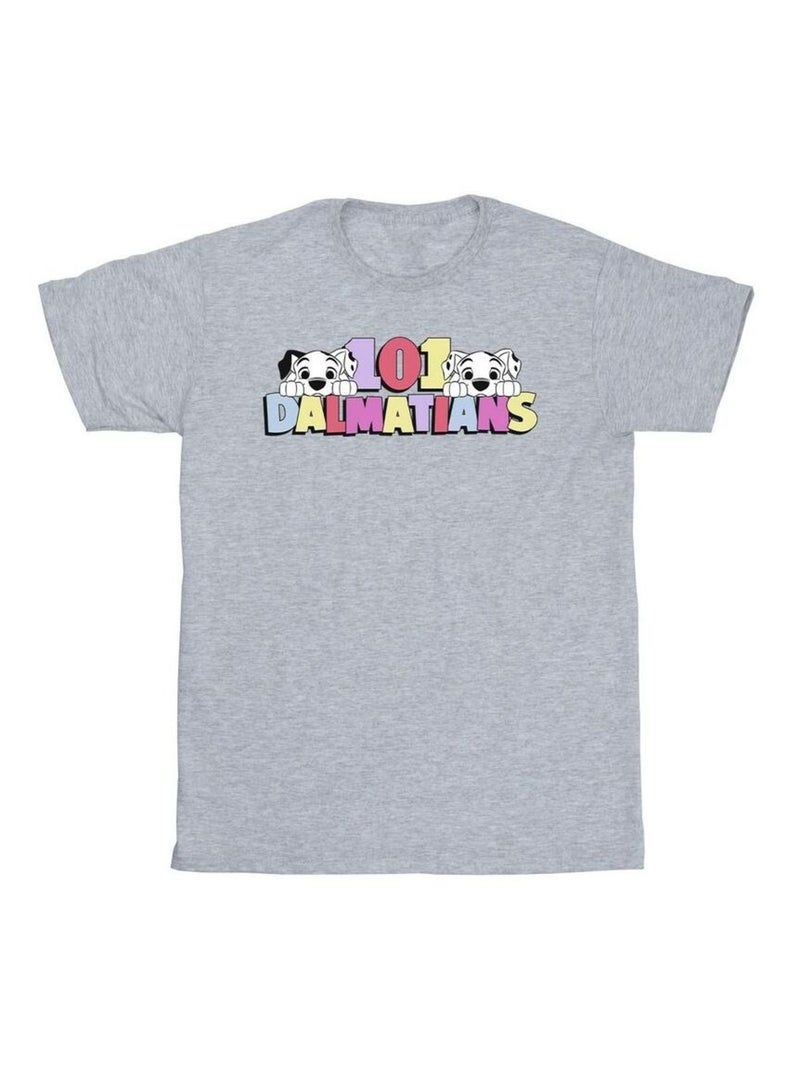 Disney - T-shirt DALMATIANS Gris chiné - Kiabi