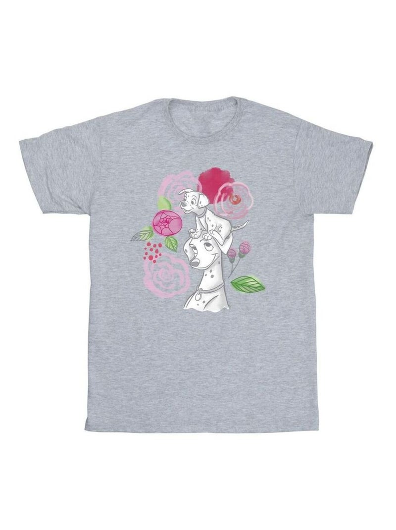 Disney - T-shirt DALMATIANS Gris chiné - Kiabi