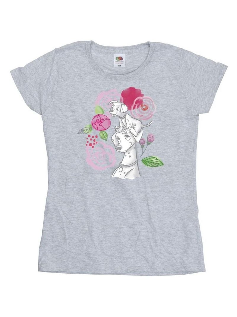 Disney - T-shirt DALMATIANS Gris chiné - Kiabi