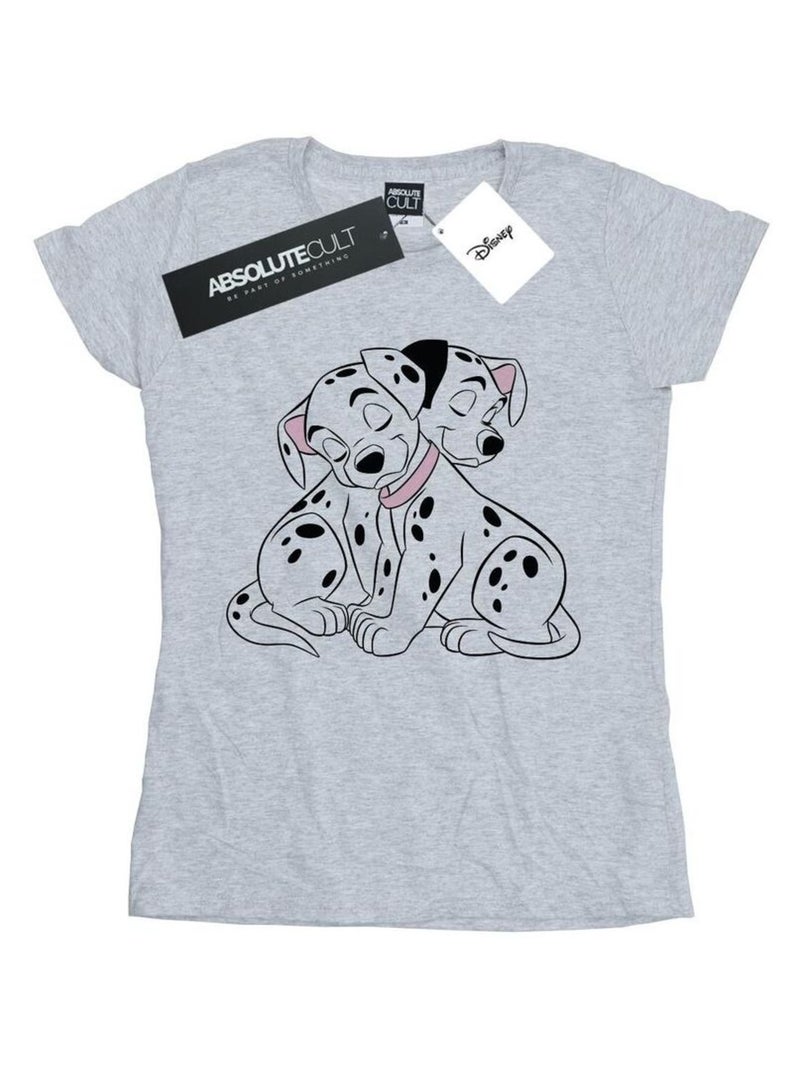 Disney - T-shirt DALMATIANS Gris chiné - Kiabi