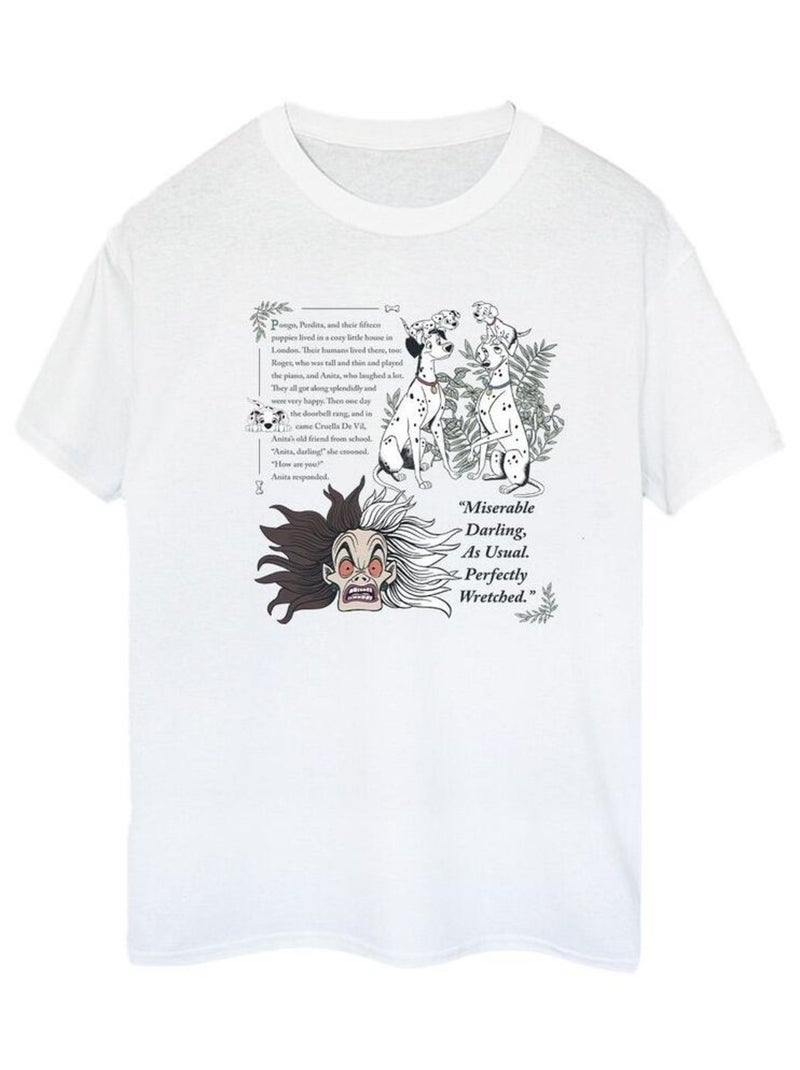 Disney - T-shirt DALMATIANS MISERABLE DARLING Blanc - Kiabi