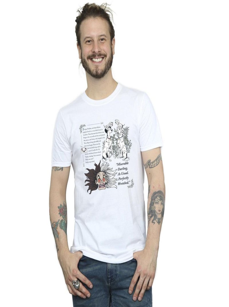 Disney - T-shirt DALMATIANS MISERABLE DARLING Blanc - Kiabi