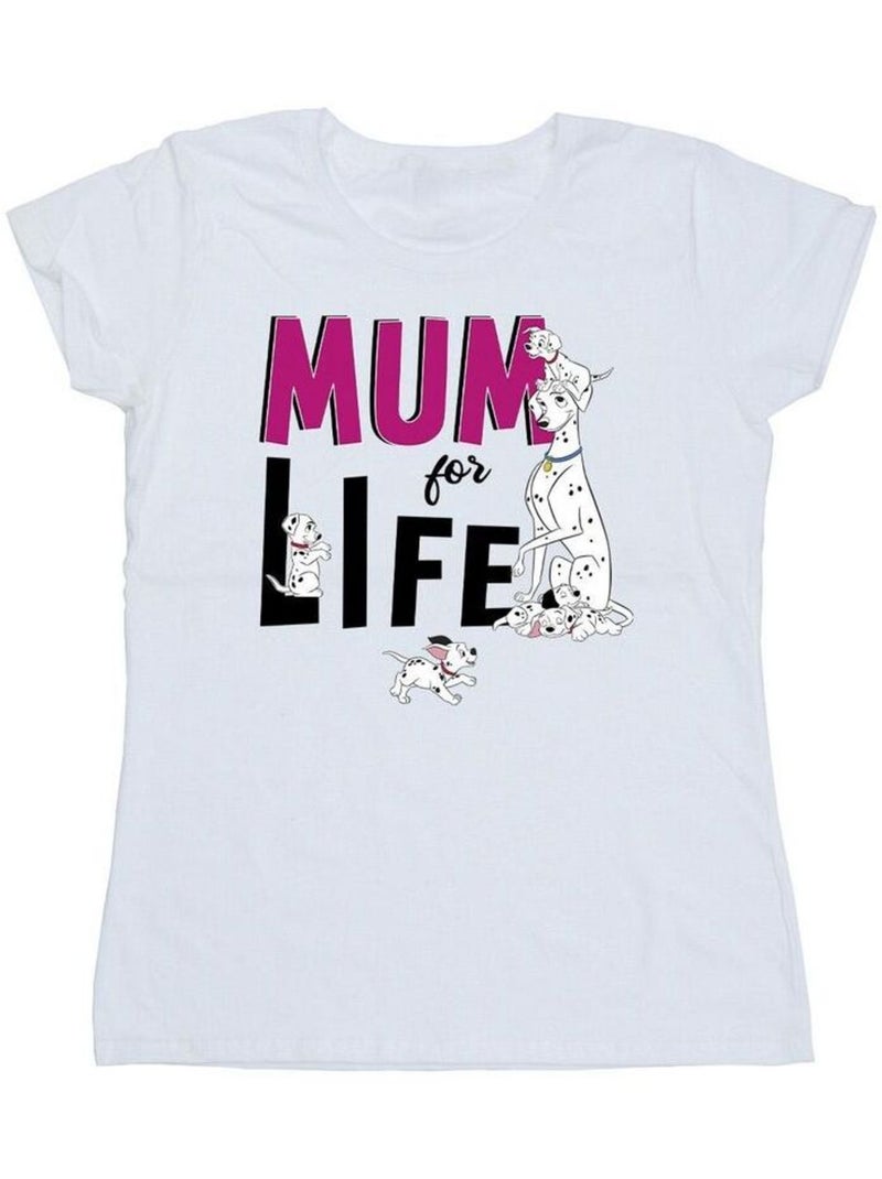 Disney - T-shirt DALMATIANS MUM FOR LIFE Blanc - Kiabi