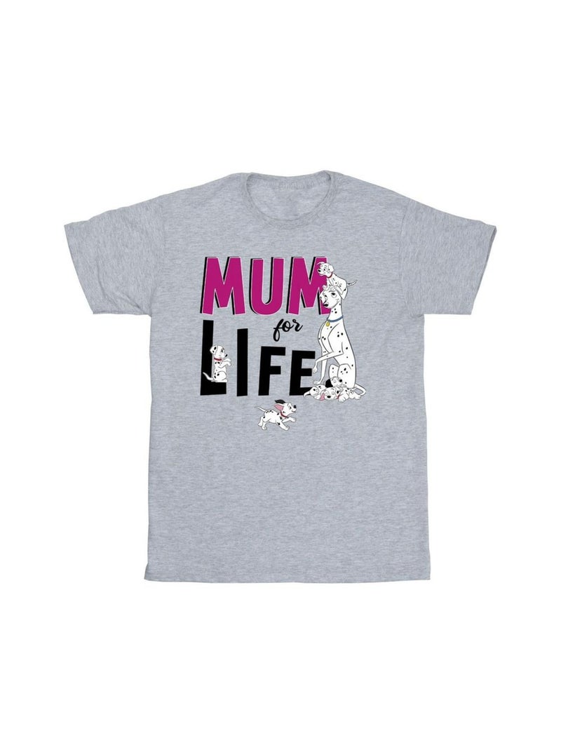 Disney - T-shirt DALMATIANS MUM FOR LIFE Gris chiné - Kiabi