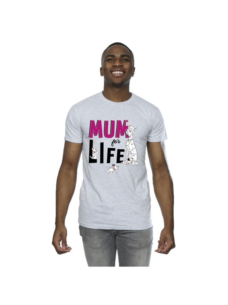 Disney - T-shirt DALMATIANS MUM FOR LIFE Gris chiné - Kiabi