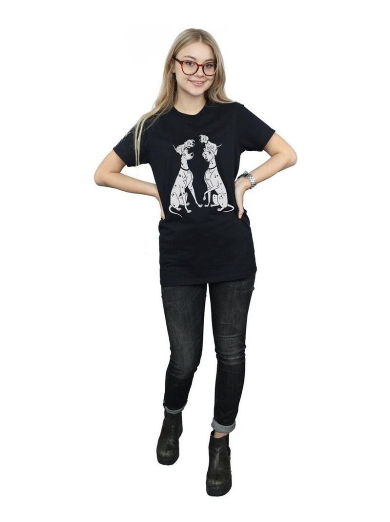 Disney - T-shirt DALMATIANS Noir - Kiabi