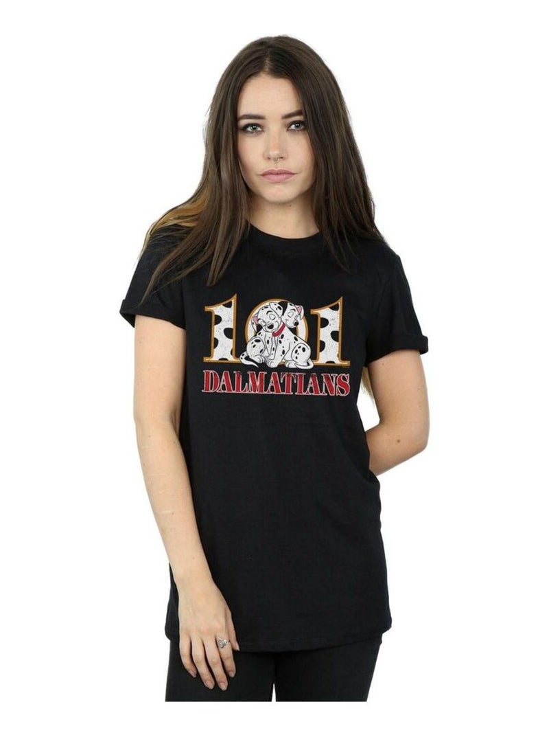 Disney - T-shirt DALMATIANS Noir - Kiabi