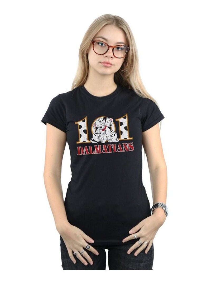 Disney - T-shirt DALMATIANS Noir - Kiabi
