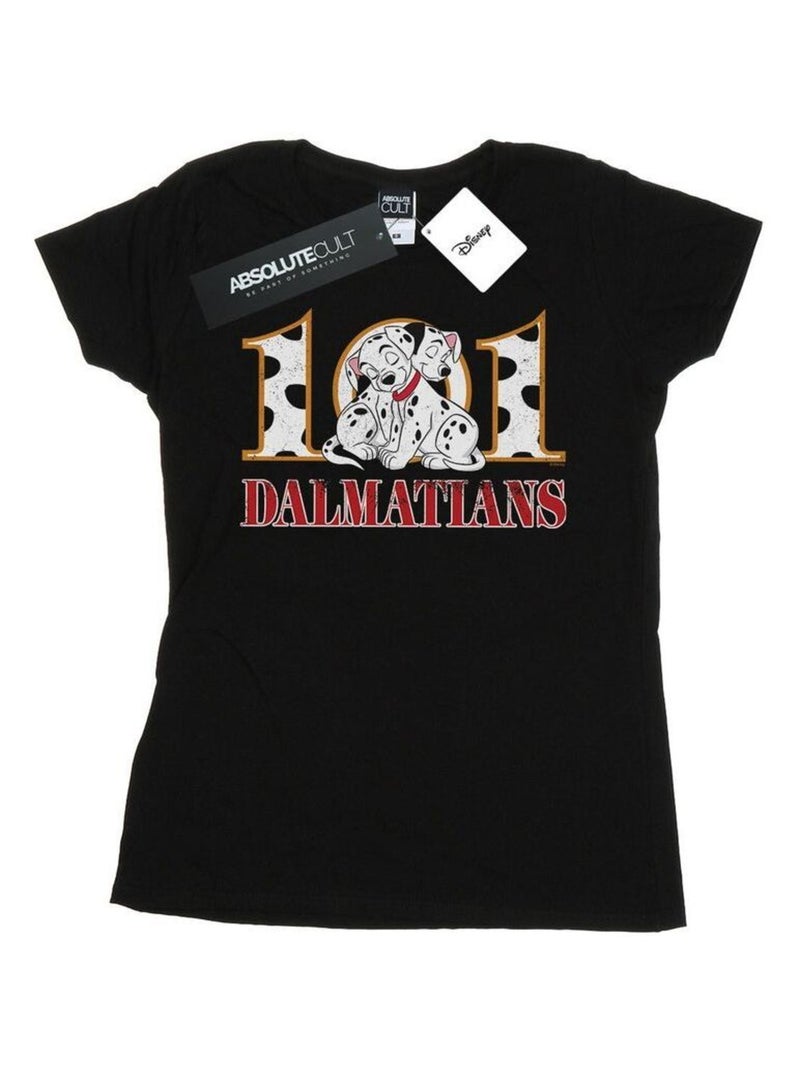 Disney - T-shirt DALMATIANS Noir - Kiabi