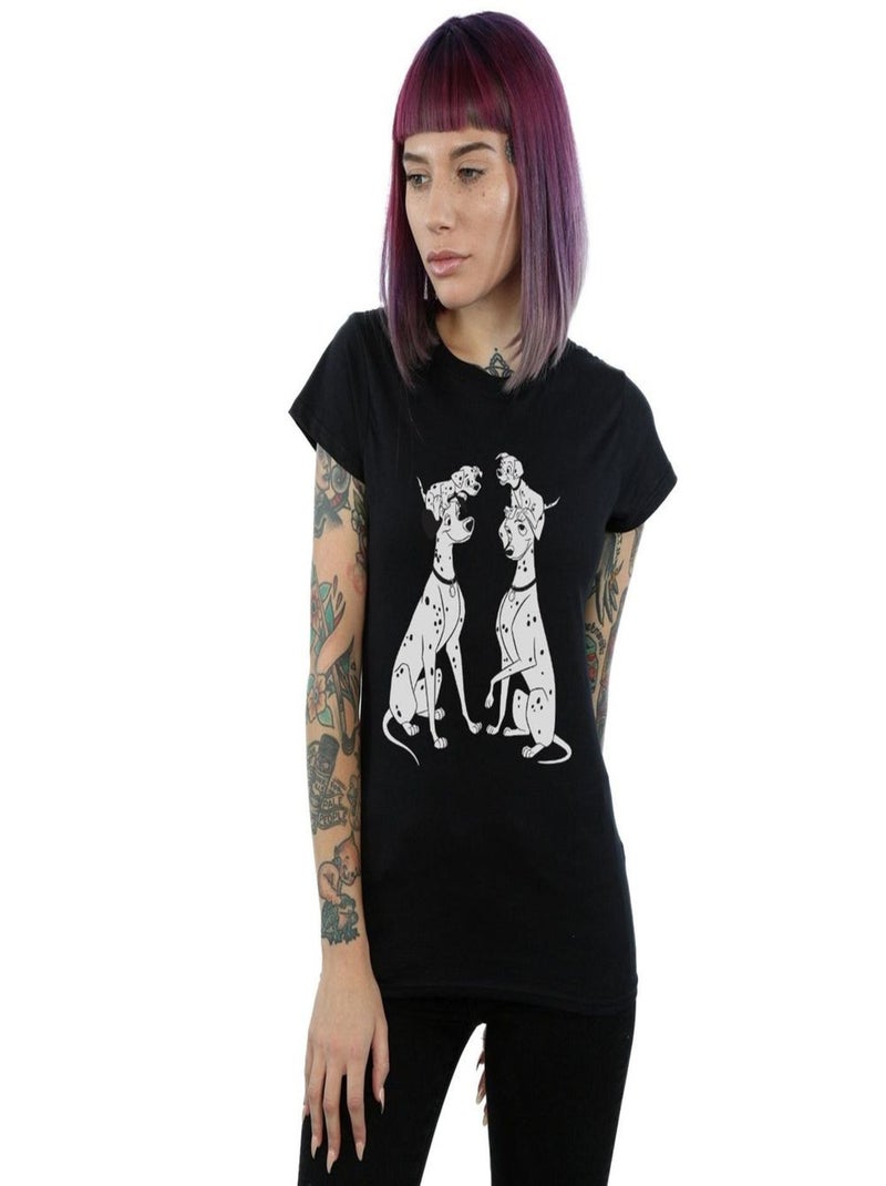 Disney - T-shirt DALMATIANS Noir - Kiabi