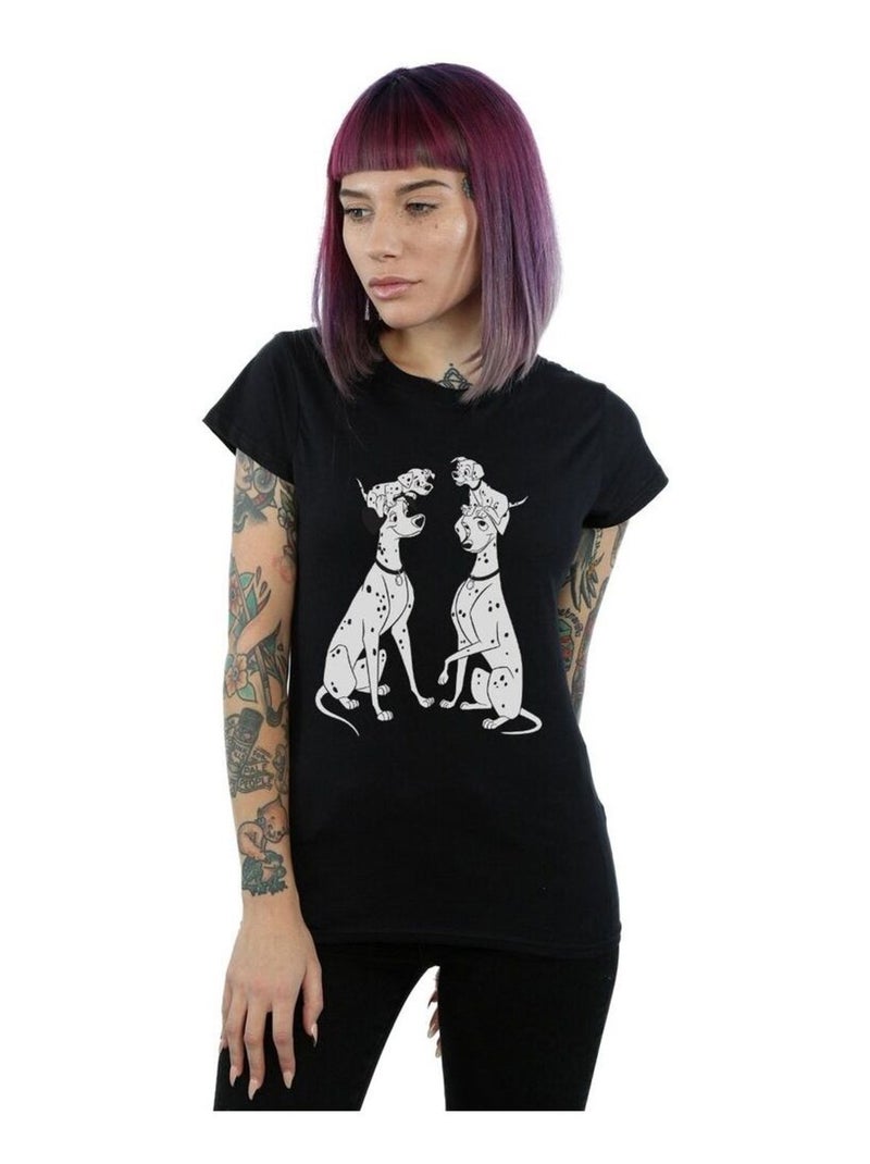 Disney - T-shirt DALMATIANS Noir - Kiabi