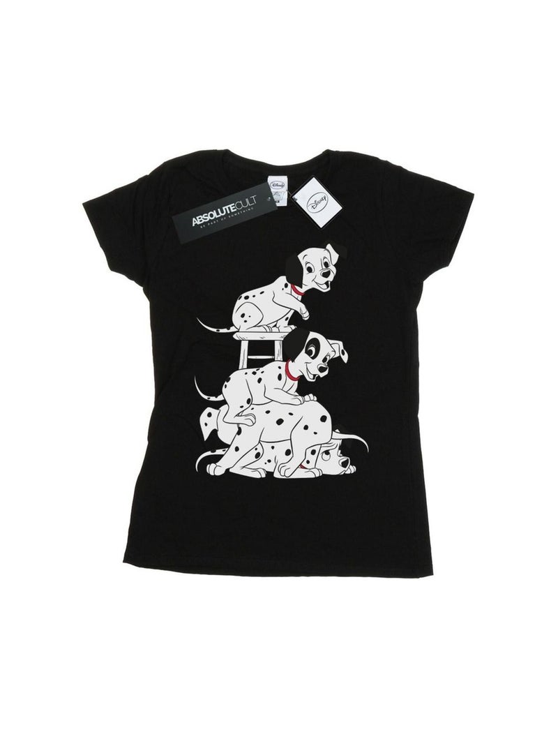 Disney - T-shirt DALMATIANS Noir - Kiabi
