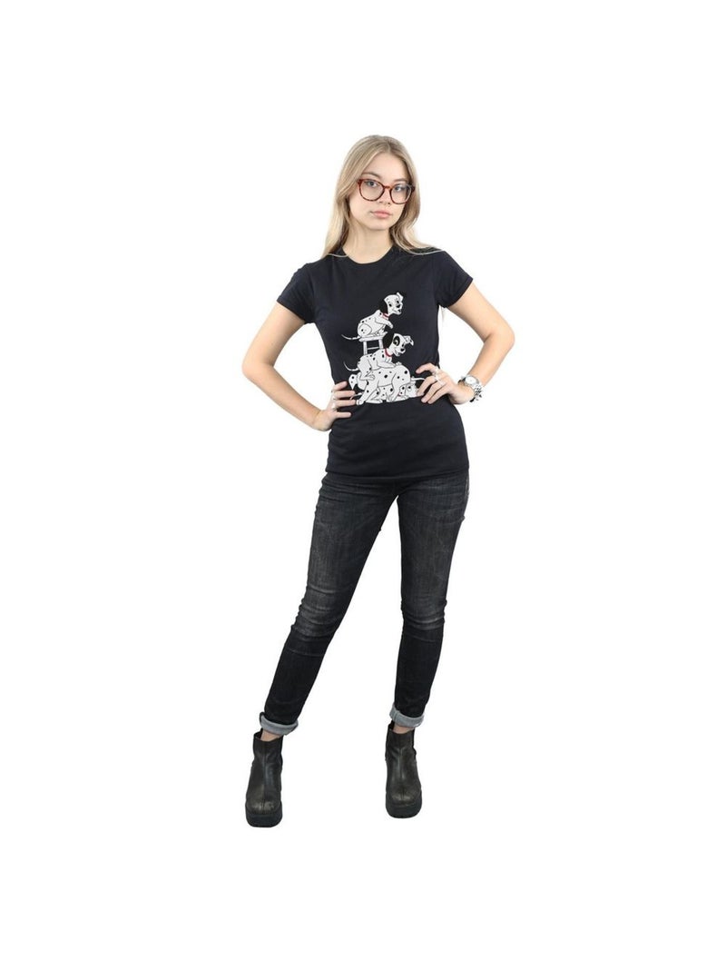 Disney - T-shirt DALMATIANS Noir - Kiabi