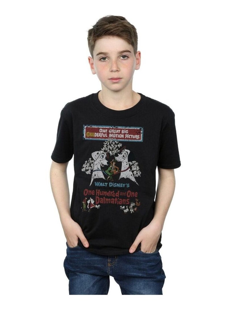 Disney - T-shirt DALMATIANS Noir - Kiabi