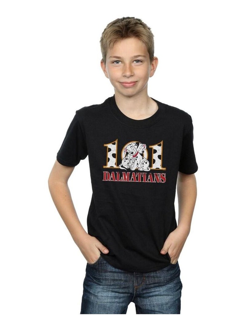 Disney - T-shirt DALMATIANS Noir - Kiabi