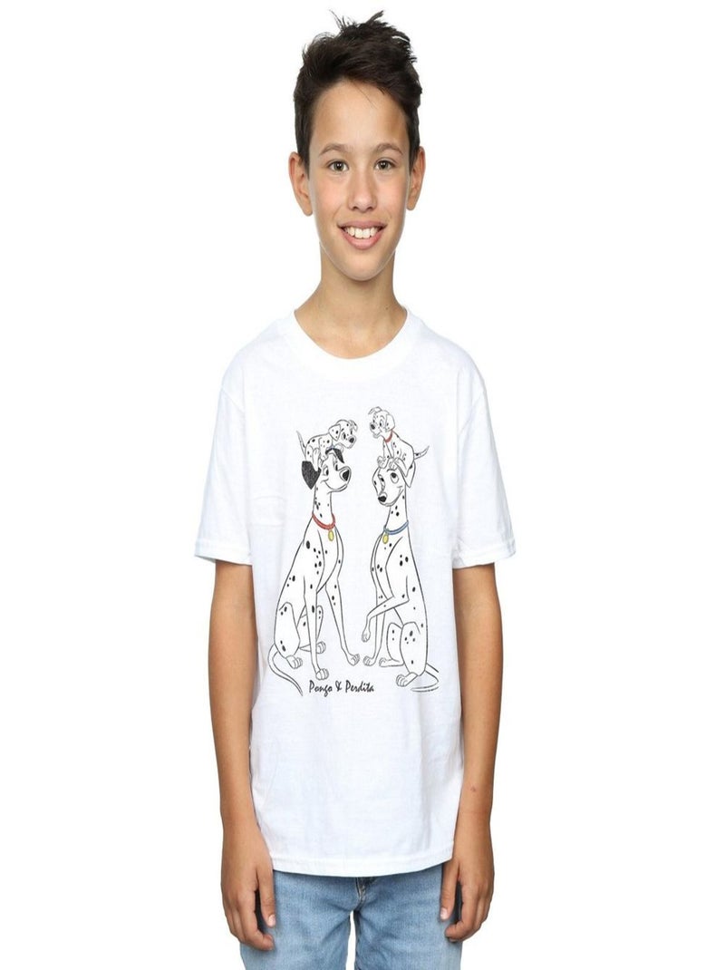 Disney - T-shirt DALMATIANS PONGO AND PERDITA Blanc - Kiabi