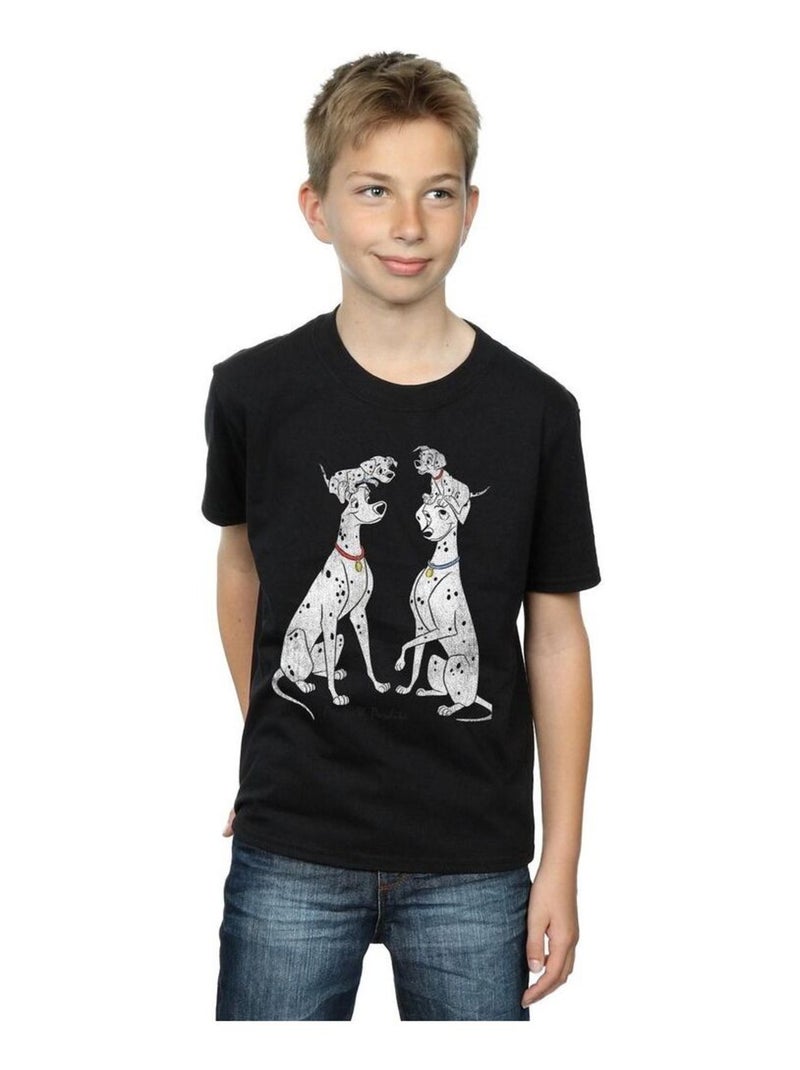 Disney - T-shirt DALMATIANS PONGO AND PERDITA Noir - Kiabi