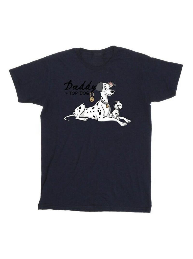Disney - T-shirt DALMATIANS TOP DOG Bleu marine - Kiabi