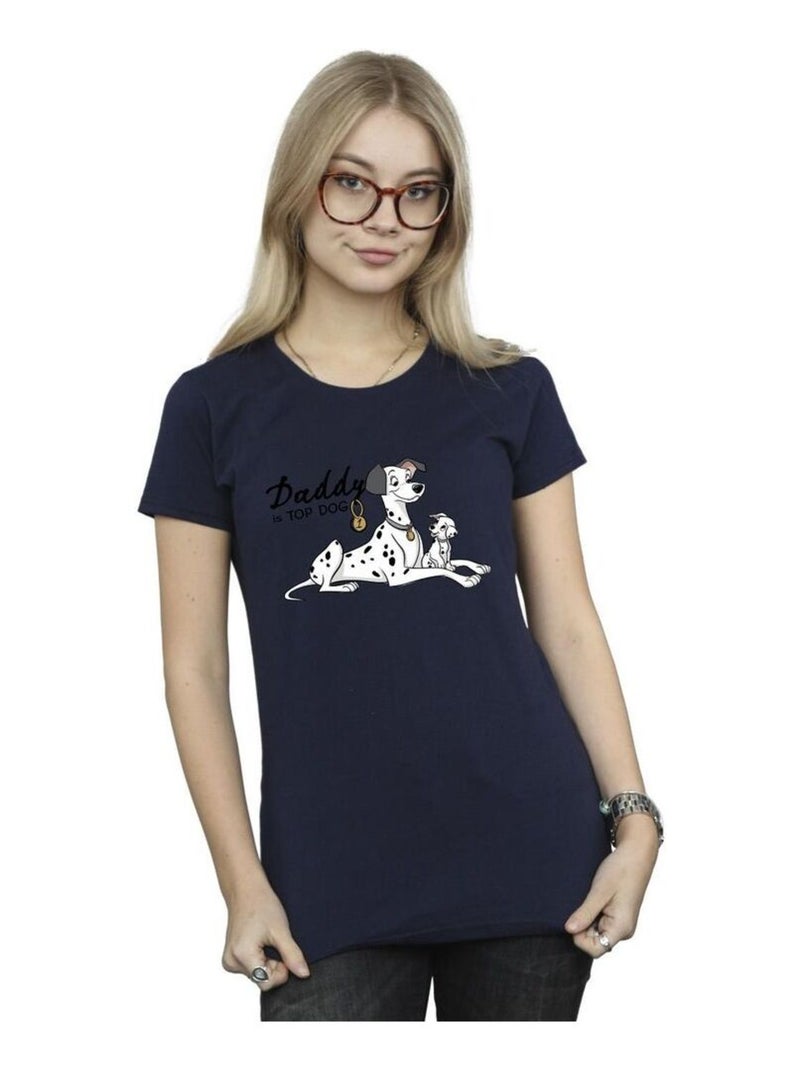 Disney - T-shirt DALMATIANS TOP DOG Bleu marine - Kiabi