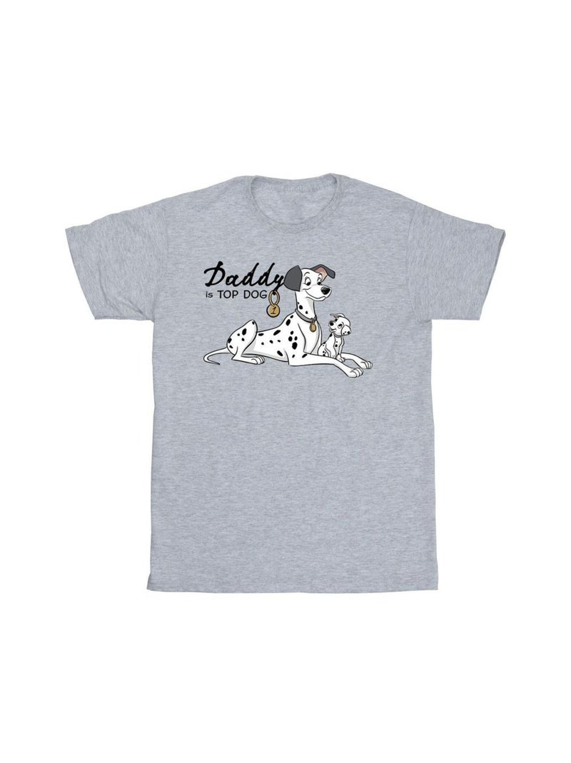 Disney - T-shirt DALMATIANS TOP DOG Gris chiné - Kiabi