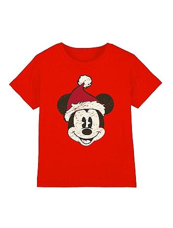 Disney - T-shirt de Noël motif Mickey Mouse