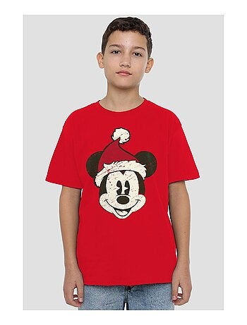 Disney - T-shirt de Noël motif Mickey Mouse
