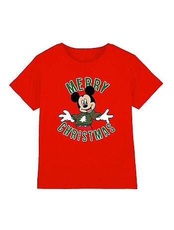 Disney - T-shirt de Noël motif Mickey Mouse