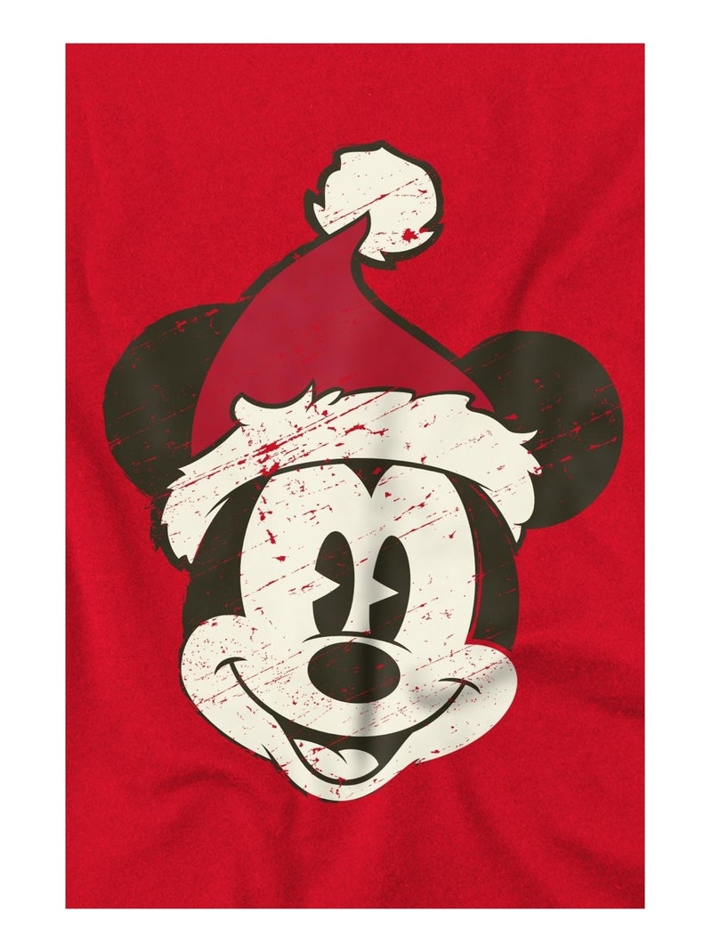 Disney - T-shirt de Noël motif Mickey Mouse Rouge - Kiabi