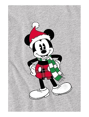 Disney - T-shirt de Noël motif Mickey Mouse style tartan