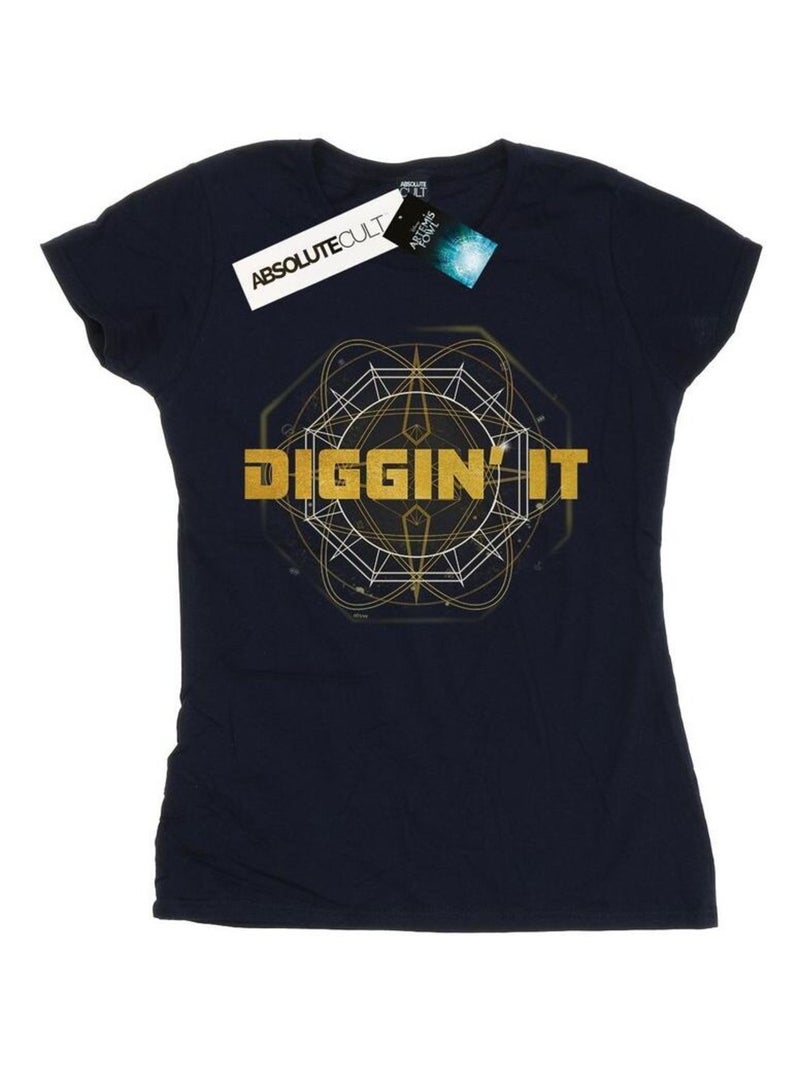 Disney - T-shirt DIGGIN' IT Bleu marine - Kiabi