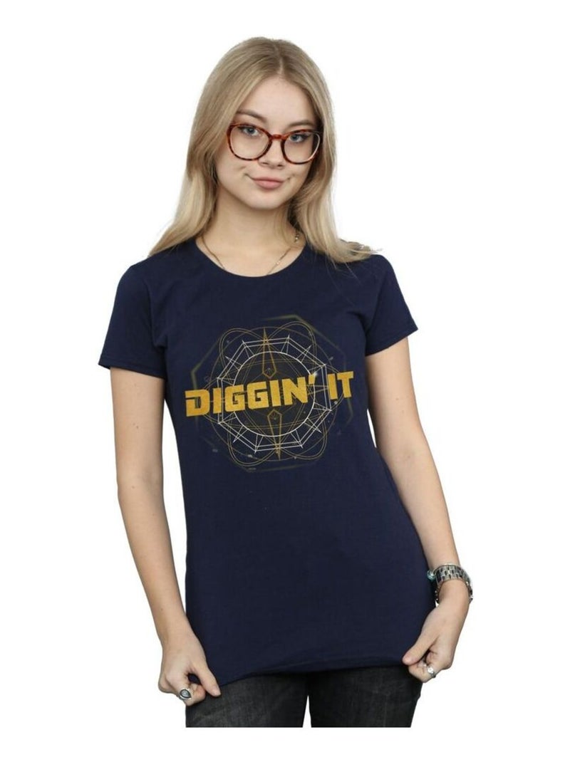 Disney - T-shirt DIGGIN' IT Bleu marine - Kiabi