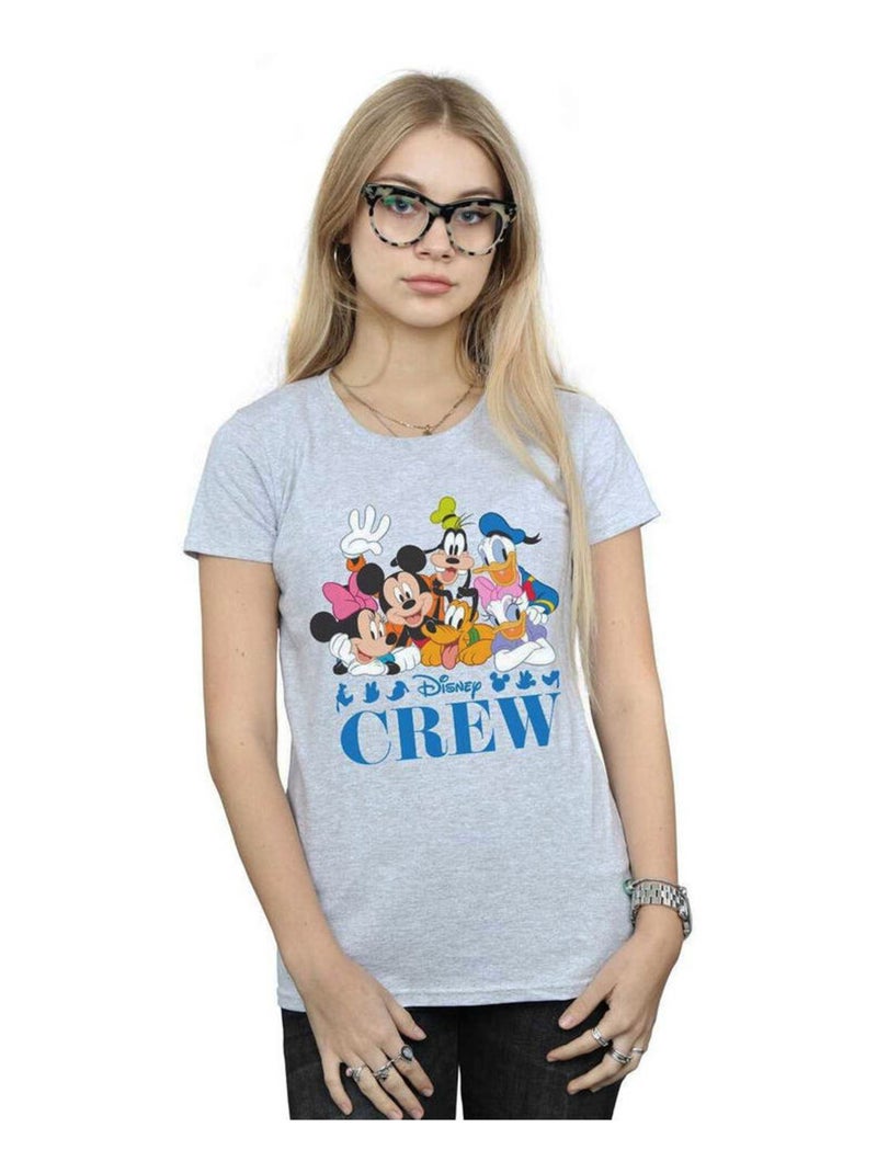 Disney - T-shirt DISNEY FRIENDS Gris chiné - Kiabi