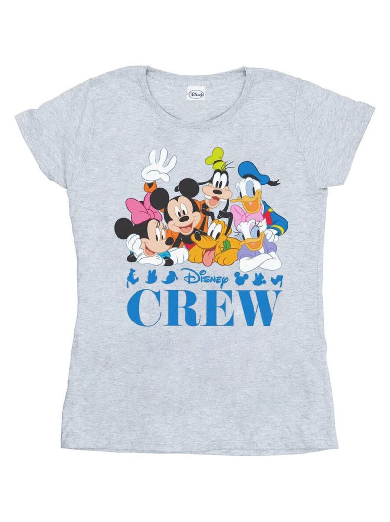 Disney - T-shirt DISNEY FRIENDS Gris chiné - Kiabi